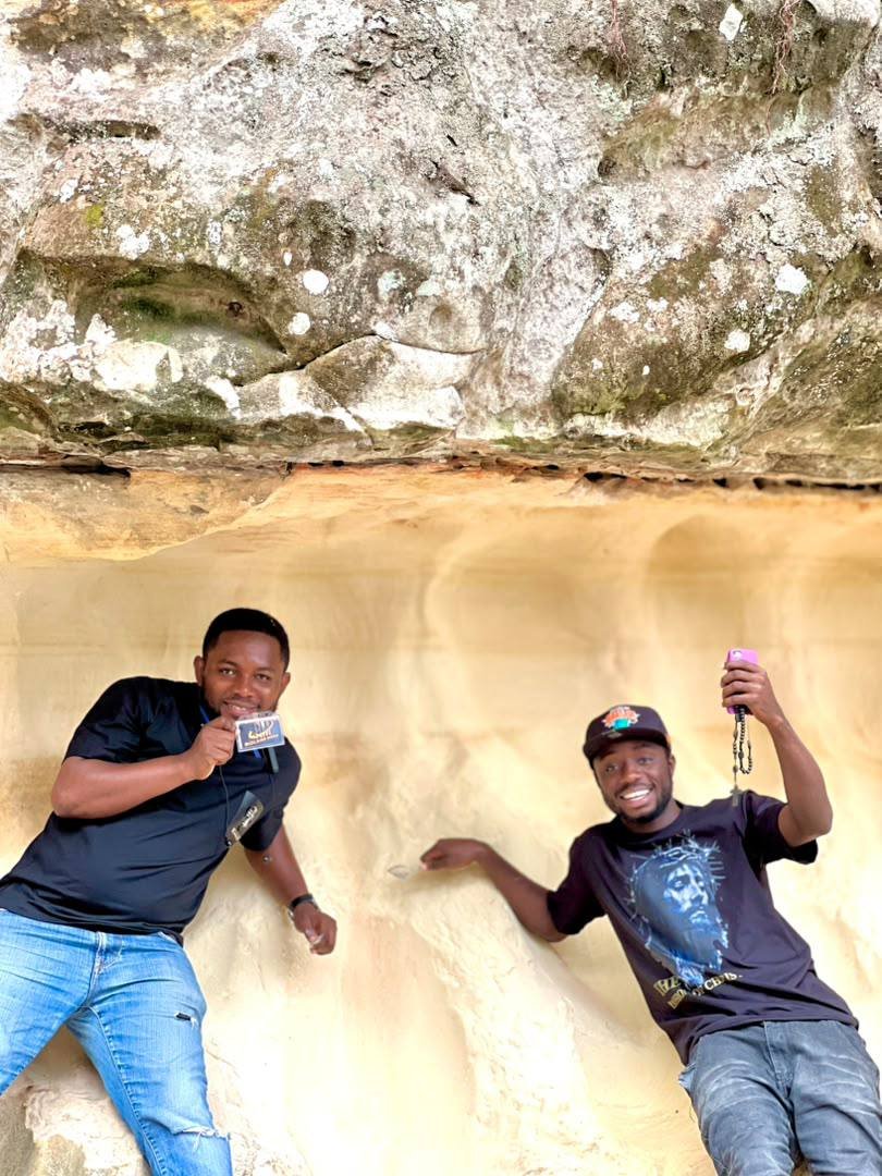 Sandstone rock formation on the pilgrimage